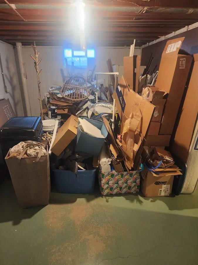 Roll-off dumpster container at job site for Roll Off Dumpster Rental in Whitfield